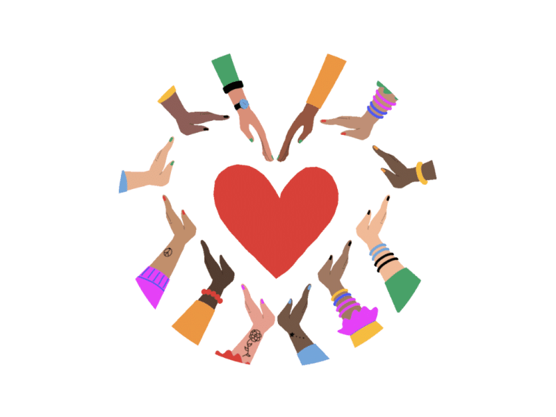Hands together