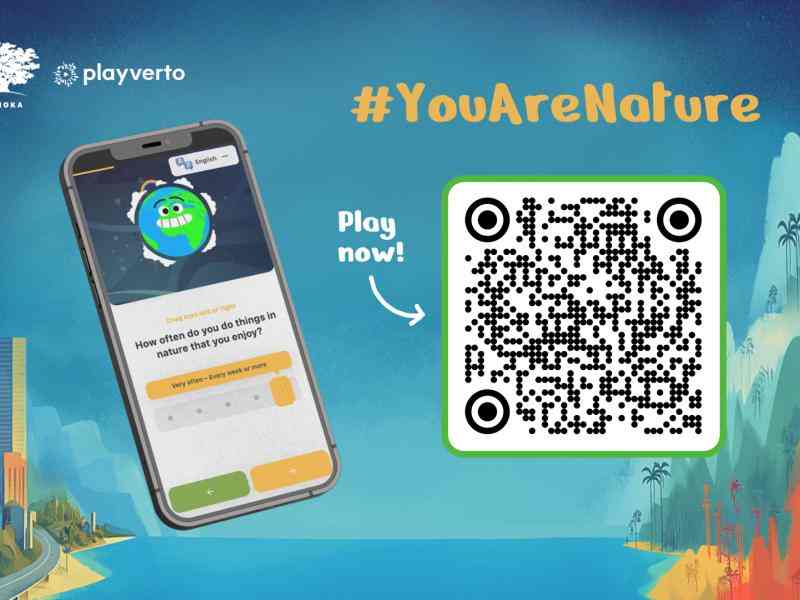 A phone with the survey image