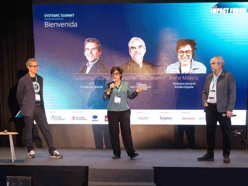 Irene Milleiro en el escenario del Impact Forum