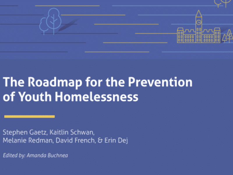 Cover for the Prevention of Youth Homelessness Report Cover