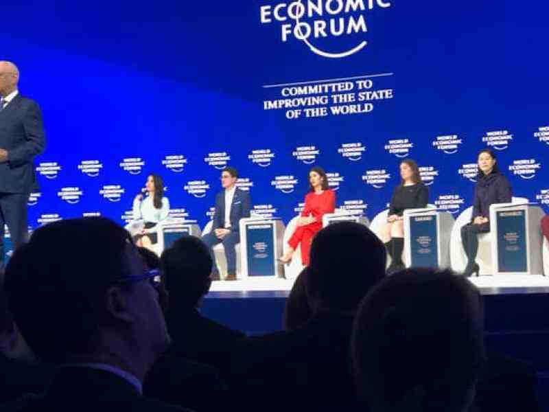 Photo of Janet Longmore at the 2019 Davos World Forum