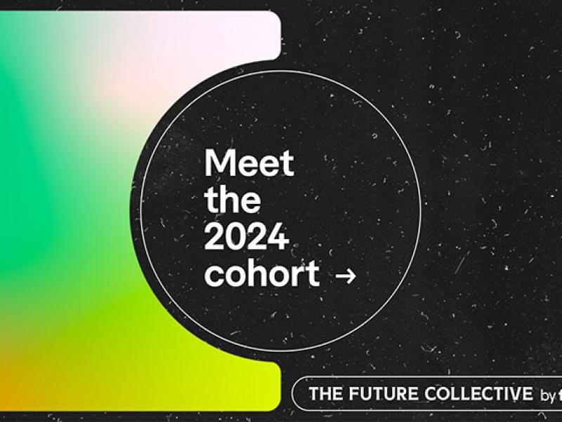 Graphic that says "Meet the 2024 Cohort" from The Future Collective