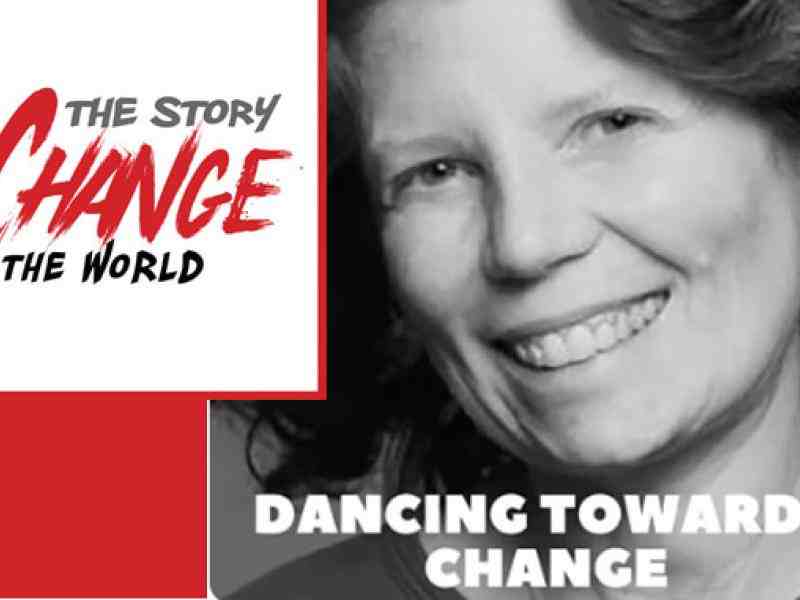 Judith Marcuse in a graphic about Change the World Podcast (now known as Art is Change Podcast)