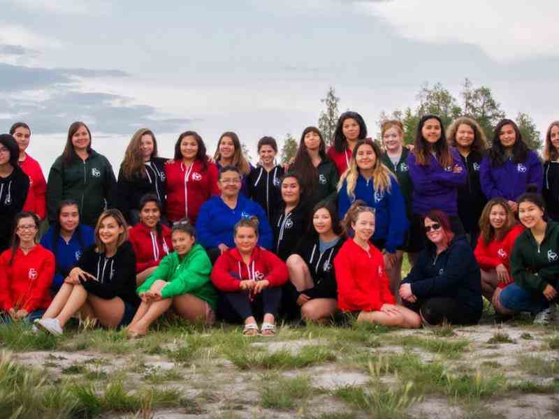 Candice Lys FOXY 2019 group of kids and couneslors outdoors