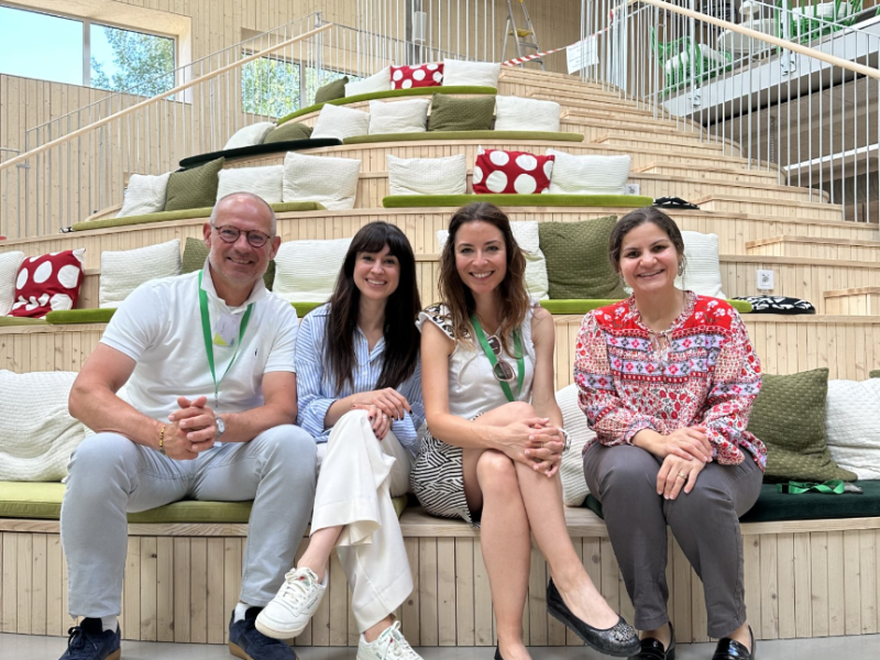 Pontus Gabel, Stella Printezi, Iva Cvjeticanin and Raghda El-Ebrashi in Social Entrepreneurship Summit, Älmhult