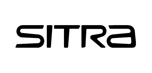 Sitra Logo, Partner of Ashoka Nordics; Capital letters SITRA all in black